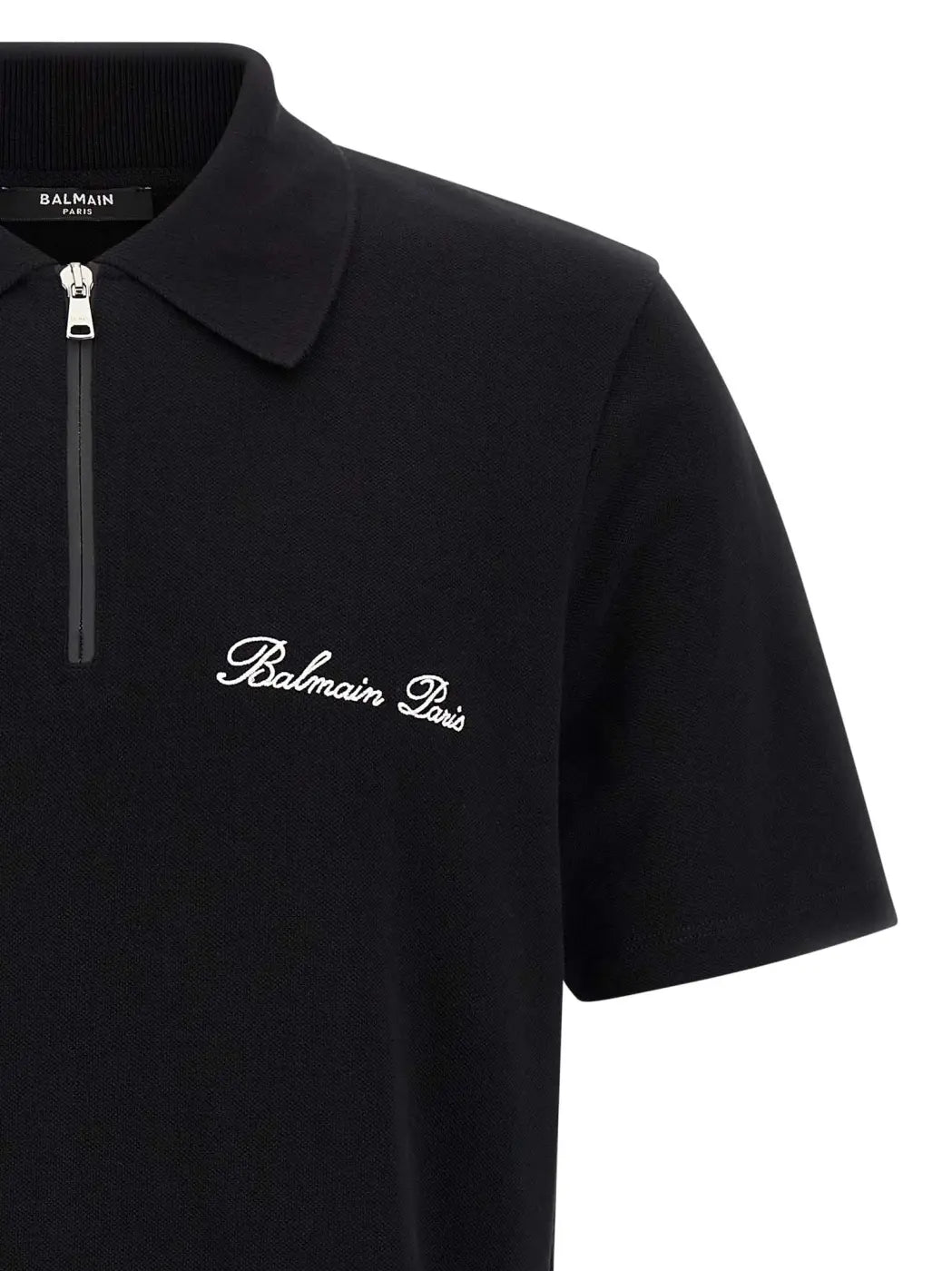 Balmain Bicolor Cotton Polo Shirt