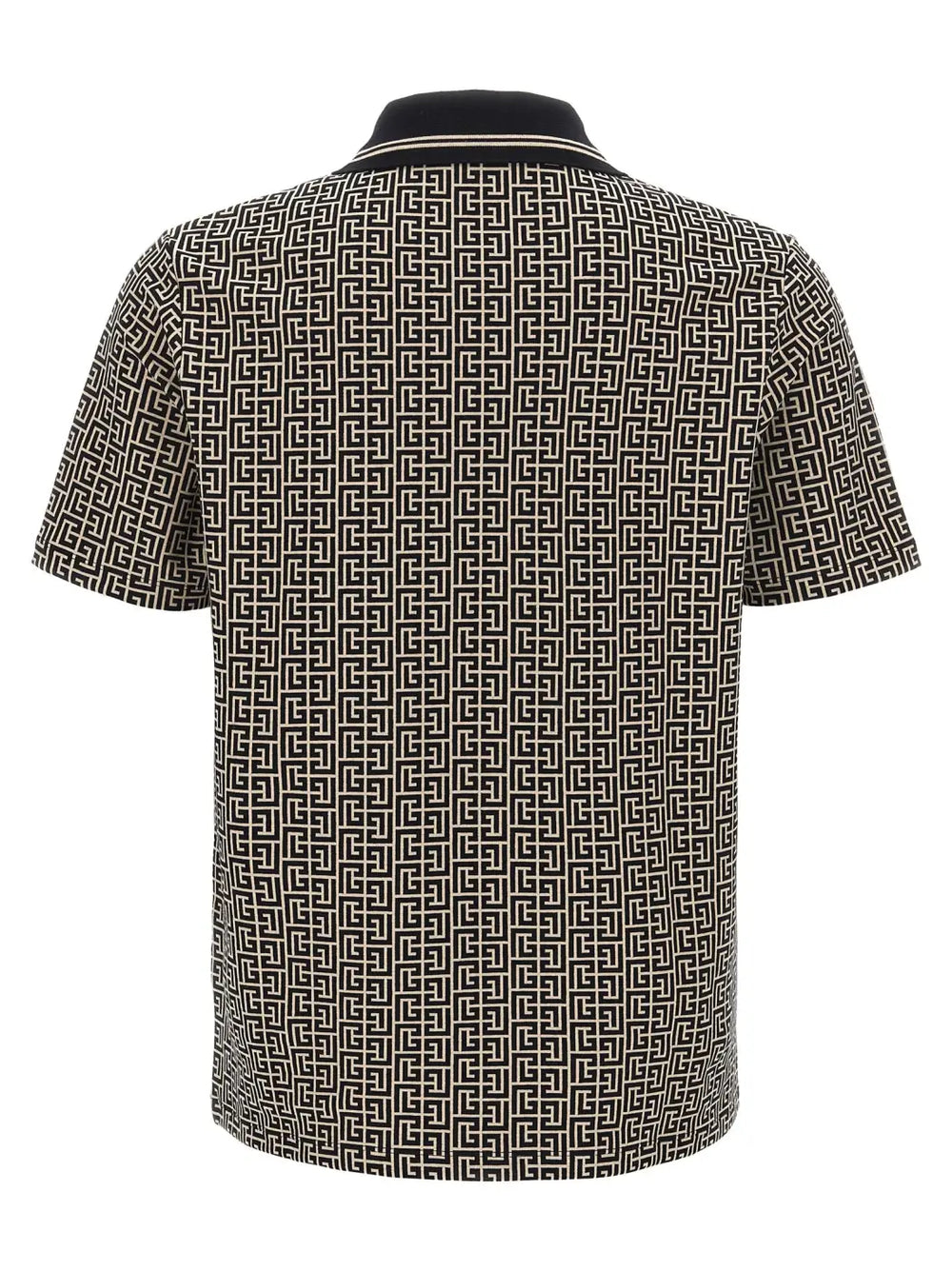 Balmain Bicolor Cotton Polo Shirt