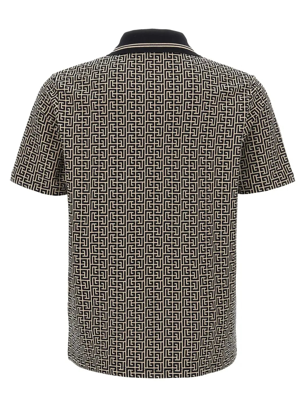 Balmain Bicolor Cotton Polo Shirt