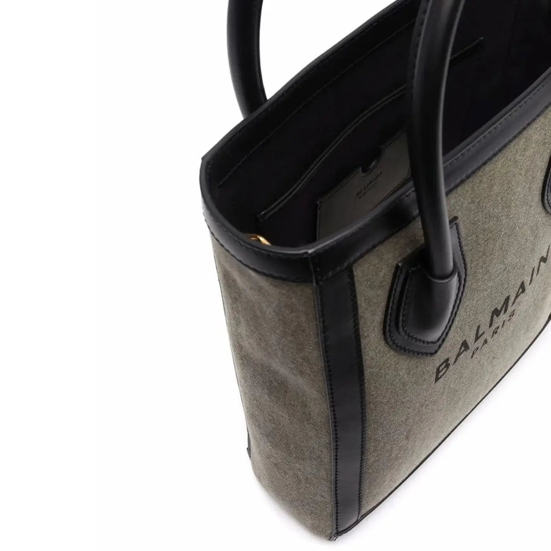 Balmain Bicolor Cotton Tote Bag