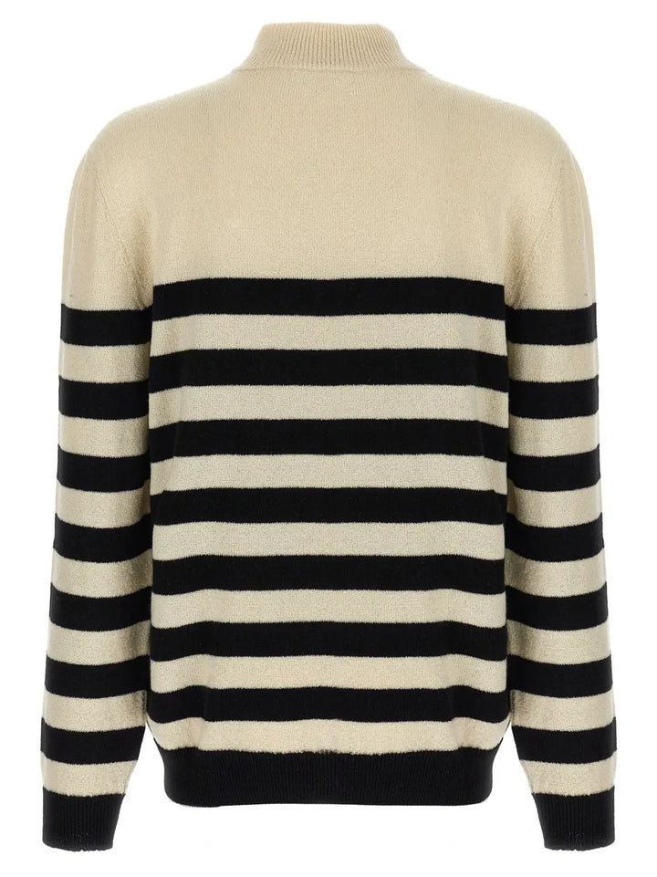 Balmain Bicolor Wool Cardigan