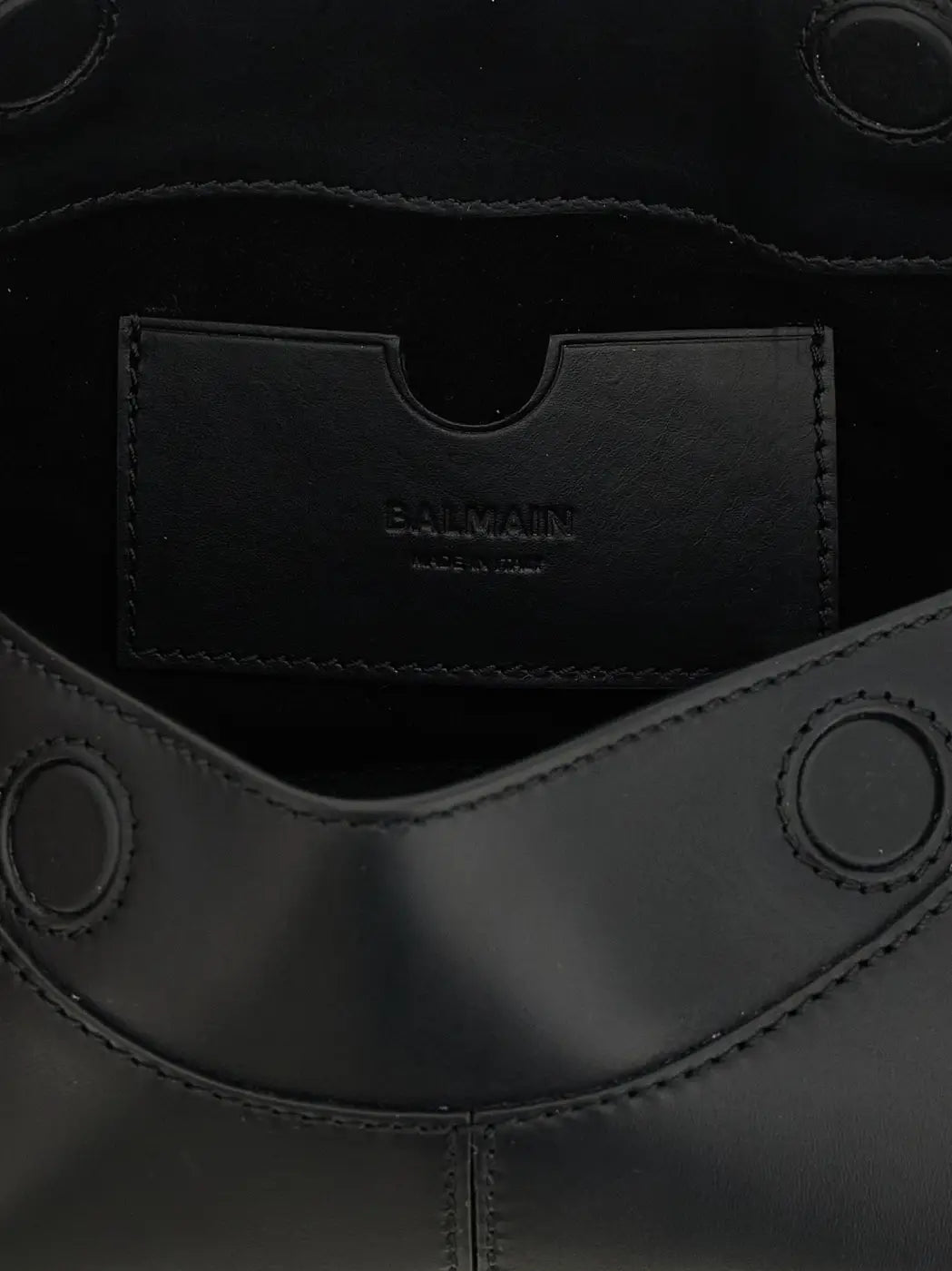 Balmain Black Calfskin Shoulder Bag