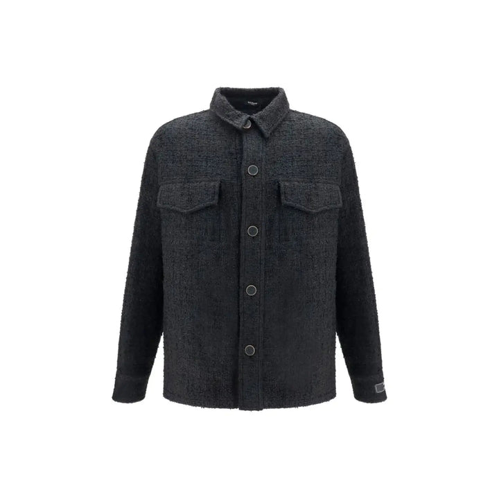 Balmain Black Cotton Shell Jacket