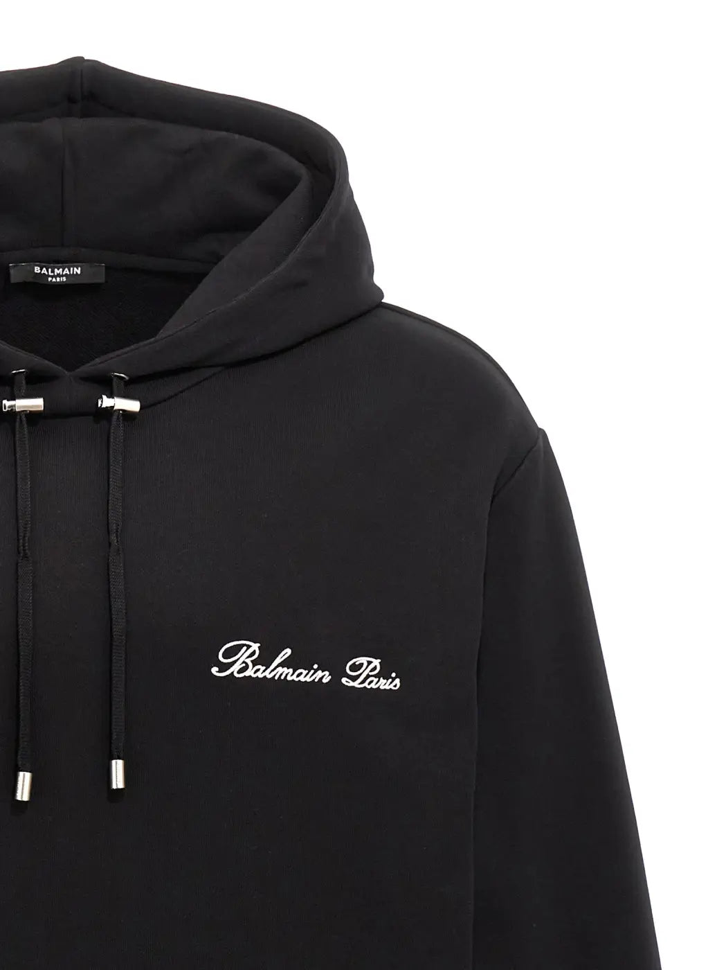 Balmain Black Cotton Sweatshirt