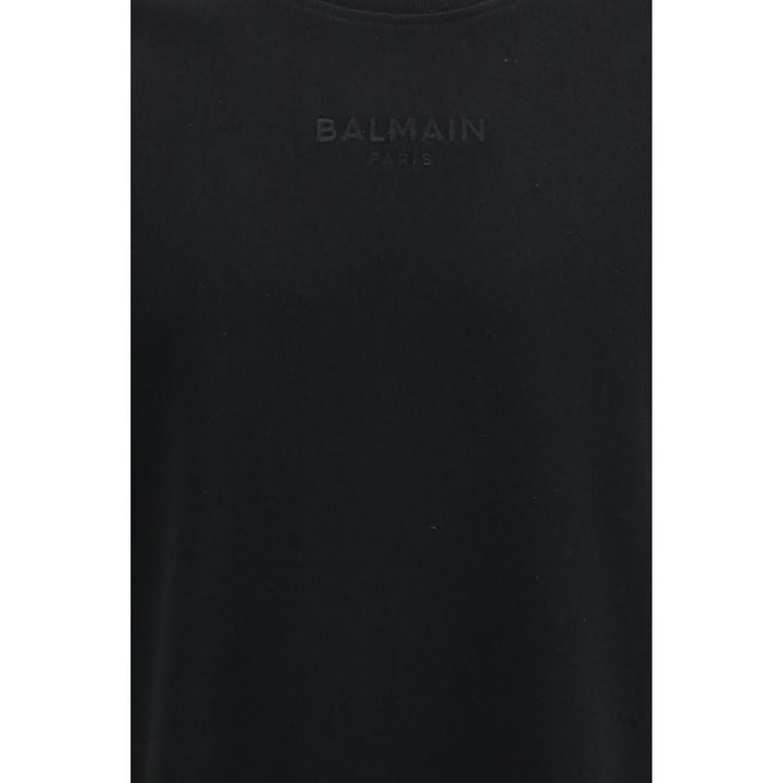 Balmain Black Cotton T-shirt