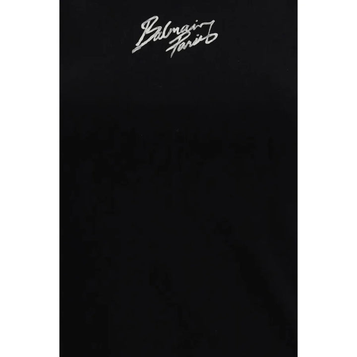 Balmain Black Cotton T-Shirt
