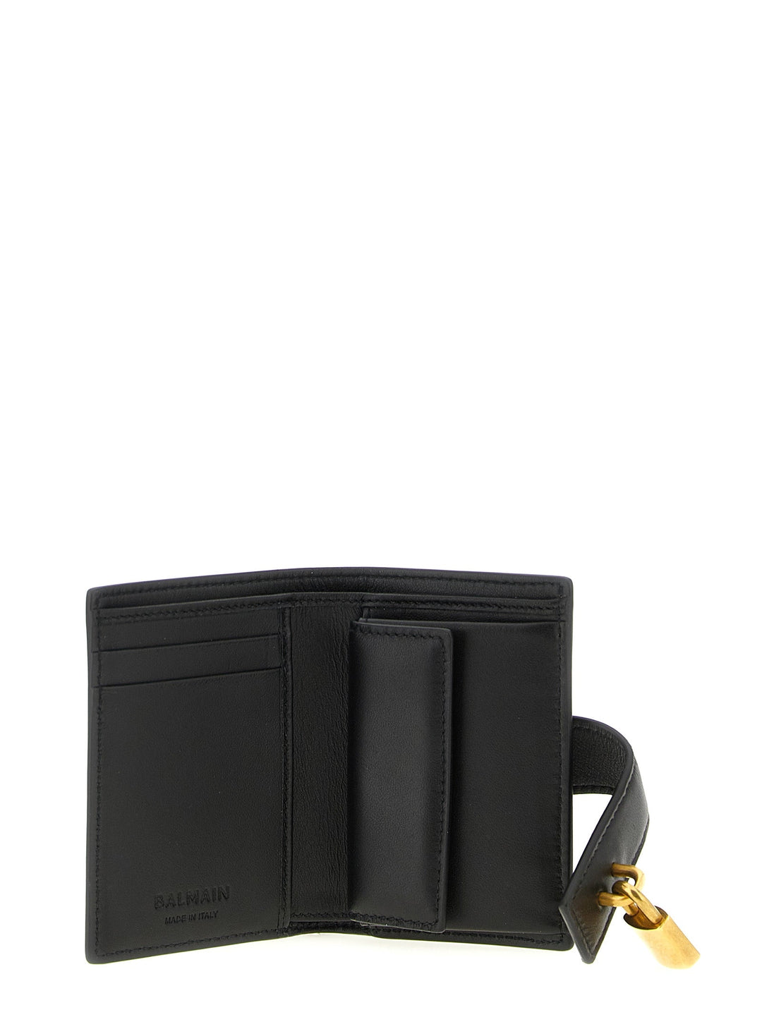 Balmain Black Lamb Leather Cardholder