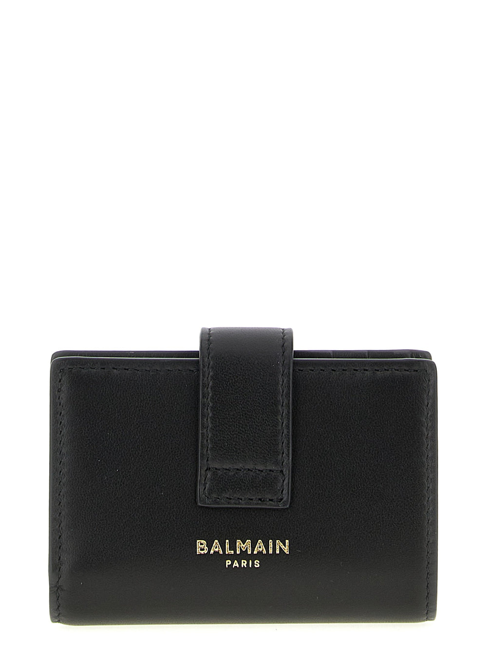 Balmain Black Lamb Leather Cardholder