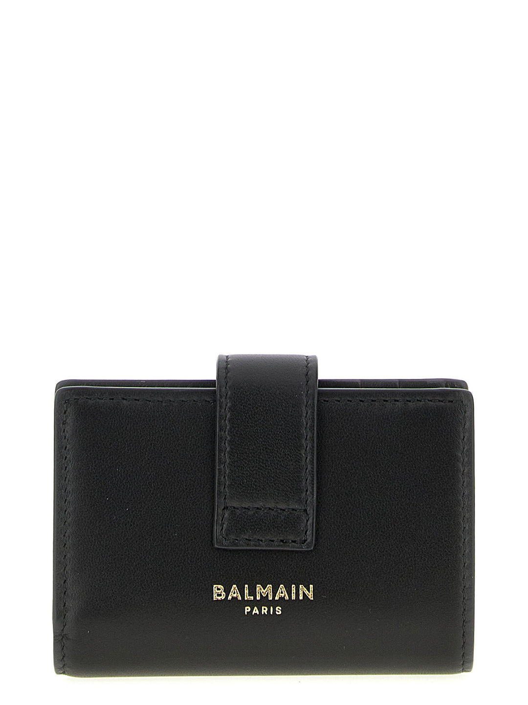 Balmain Black Lamb Leather Cardholder