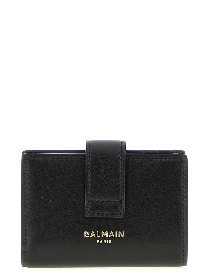 Balmain Black Lamb Leather Cardholder