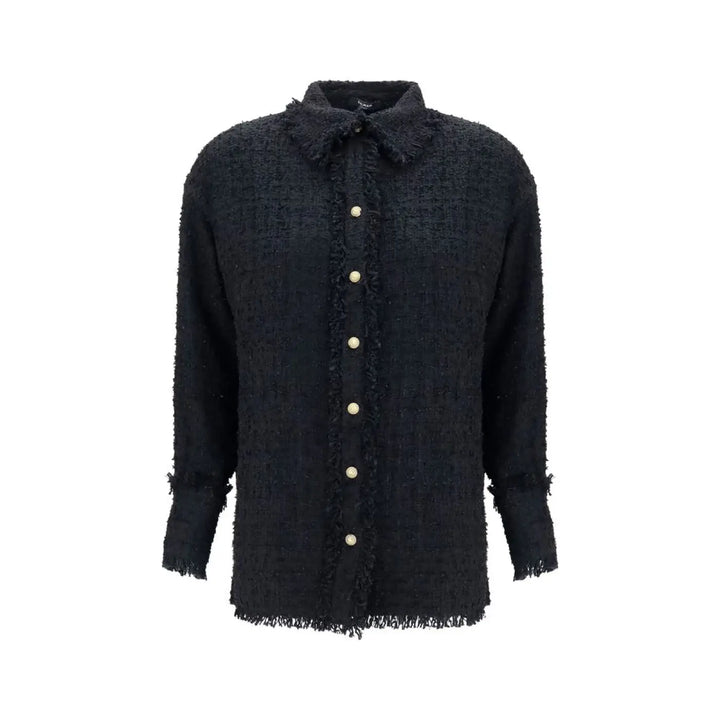 Balmain Black Polyamide Pattern Shirt