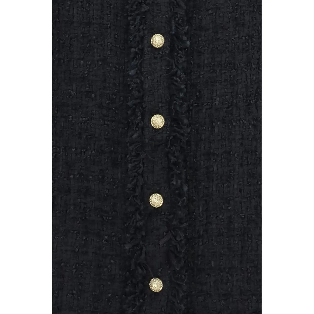 Balmain Black Polyamide Pattern Shirt