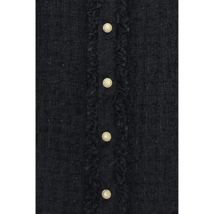 Balmain Black Polyamide Pattern Shirt