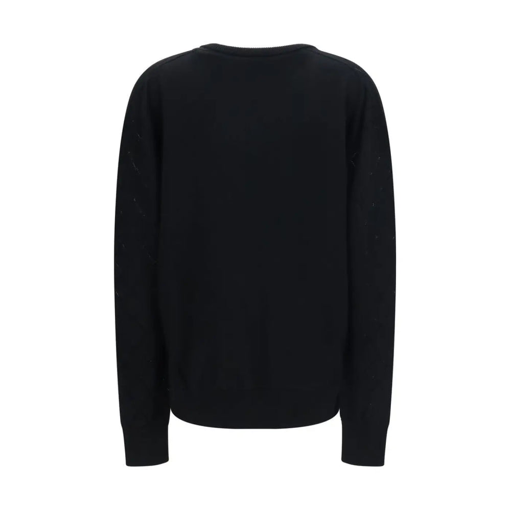 Balmain Black Wool Oves Aries Sweatshirt