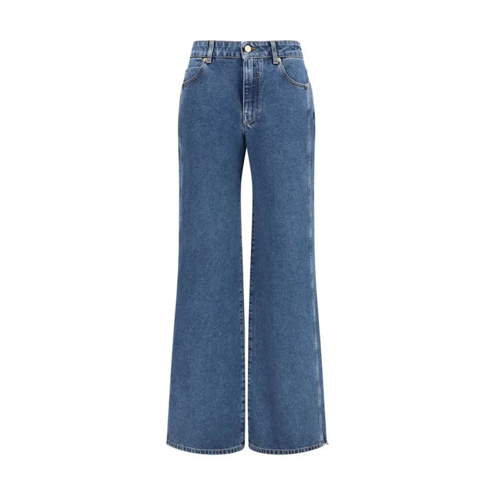 Balmain Blue Cotton Jeans Denim