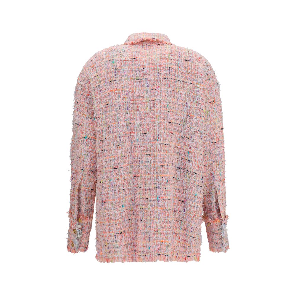 Balmain Shirts - Multicolor Polyamide Pattern Shirt