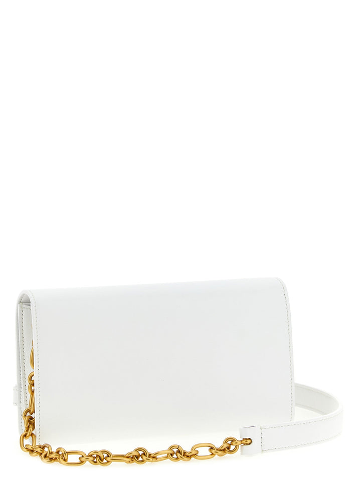 Balmain White Calfskin Cardholder