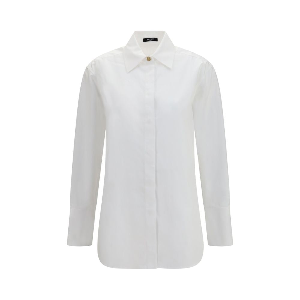 Balmain Shirts - White Cotton Dress Shirt