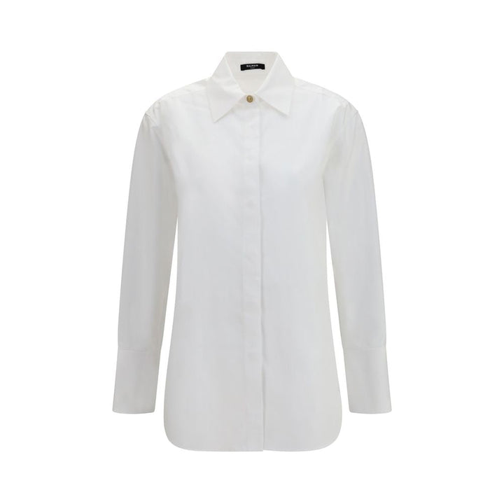 Balmain Shirts - White Cotton Dress Shirt