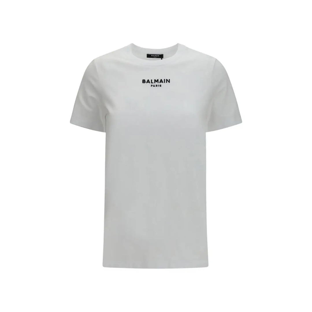 Balmain White Cotton T-shirt