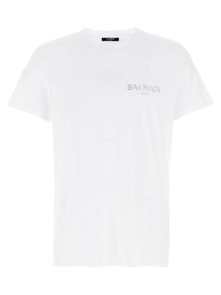 Balmain White Organic Cotton T-shirt