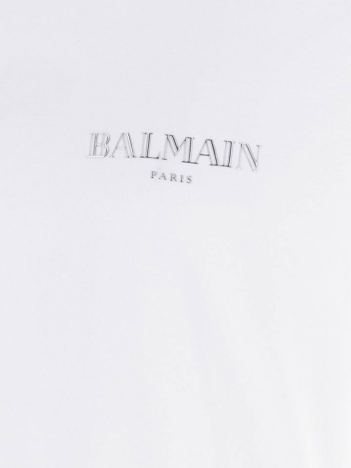 Balmain White Organic Cotton T-shirt