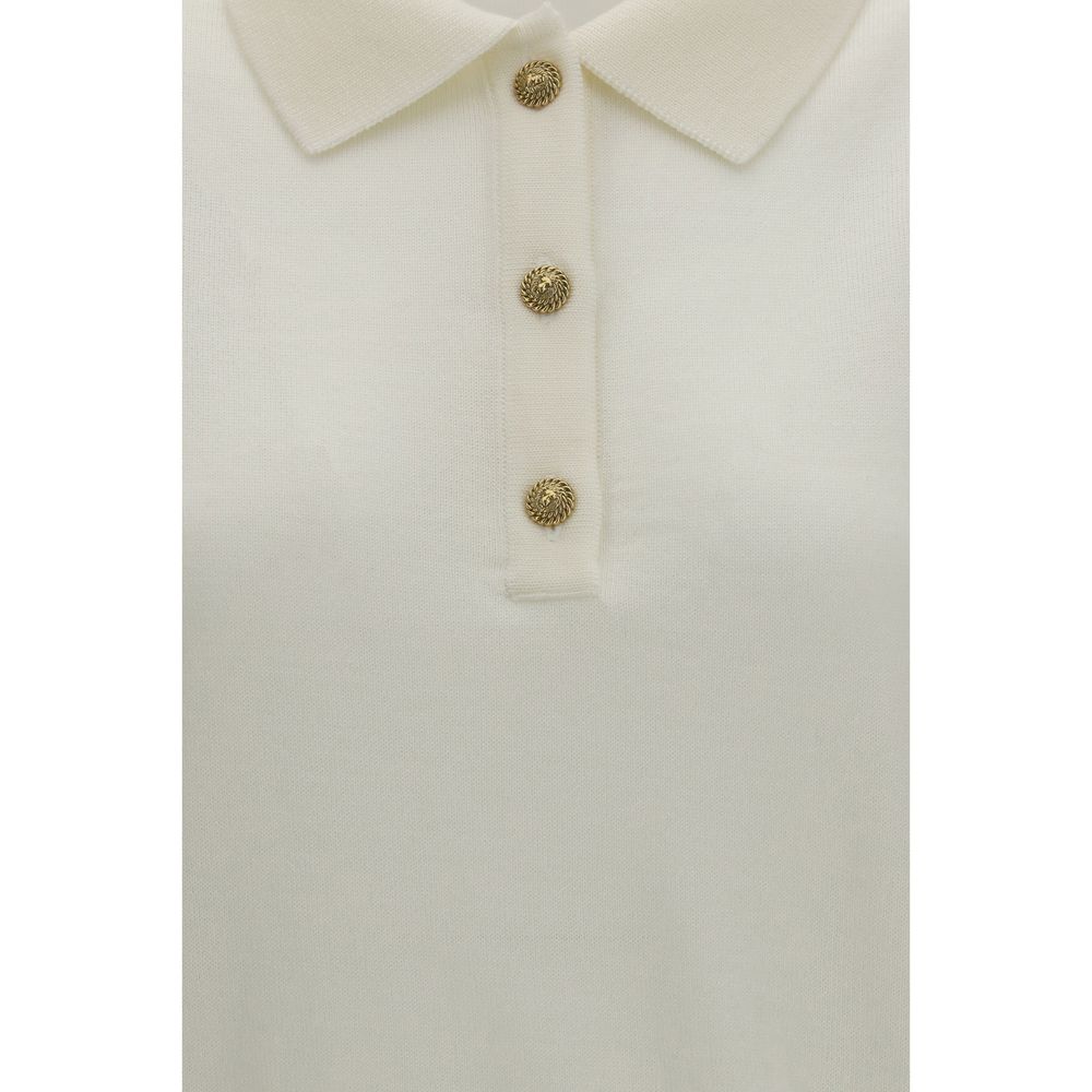 Balmain - White Wool Oves Aries Polo Shirt