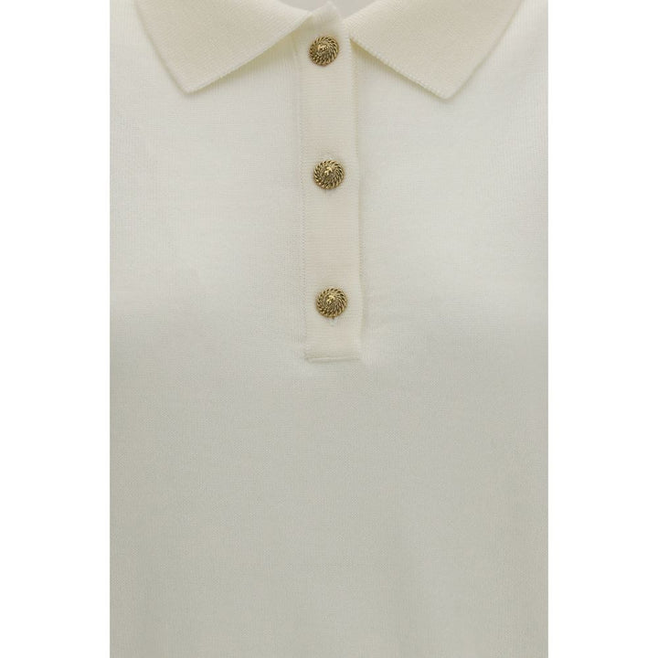 Balmain - White Wool Oves Aries Polo Shirt