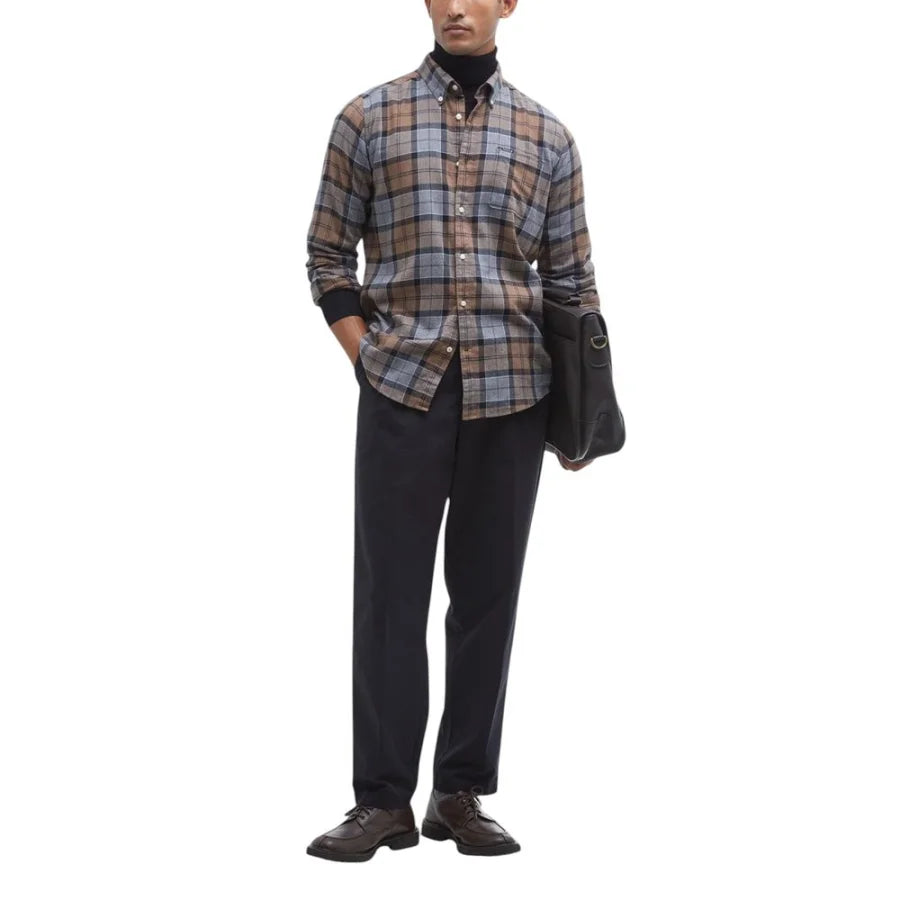 Barbour Beige Cotton Pattern Shirt