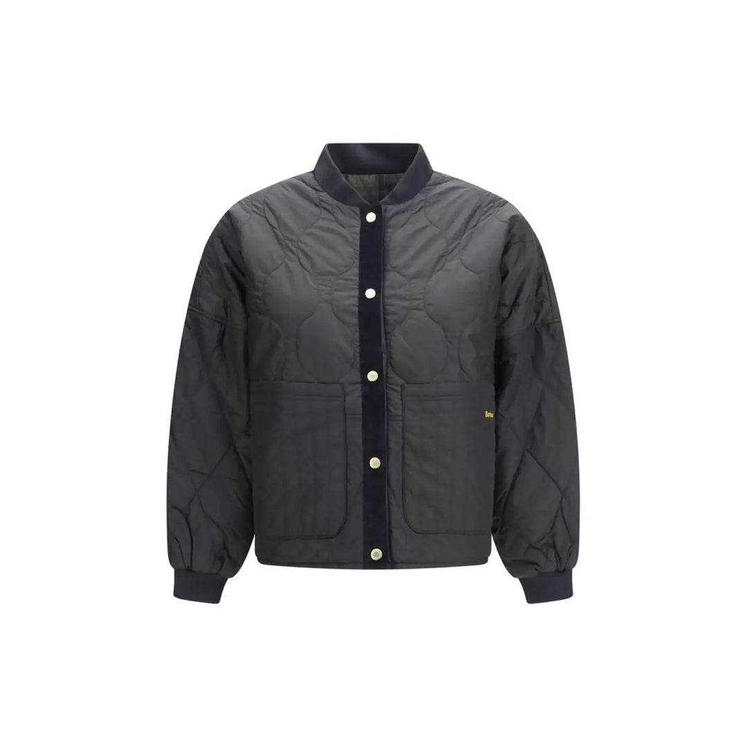 Barbour Black Polyester Bomber