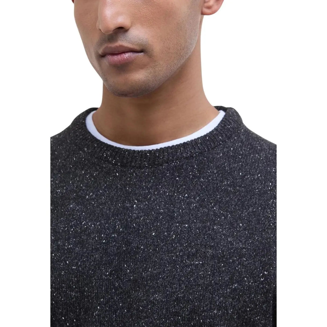 Barbour Black Wool Sweatshirt