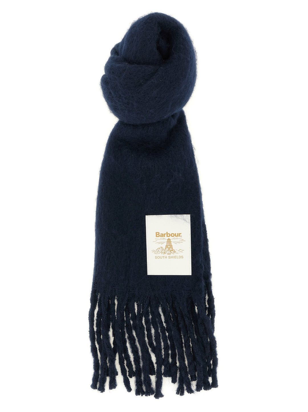 Barbour Blue Polyester Scarf