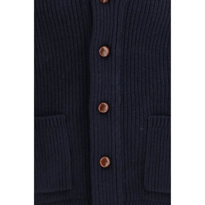 Barbour Blue Wool Oves Aries Cardigan
