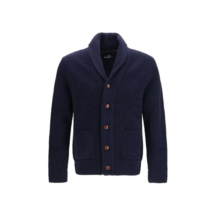 Barbour Blue Wool Oves Aries Cardigan