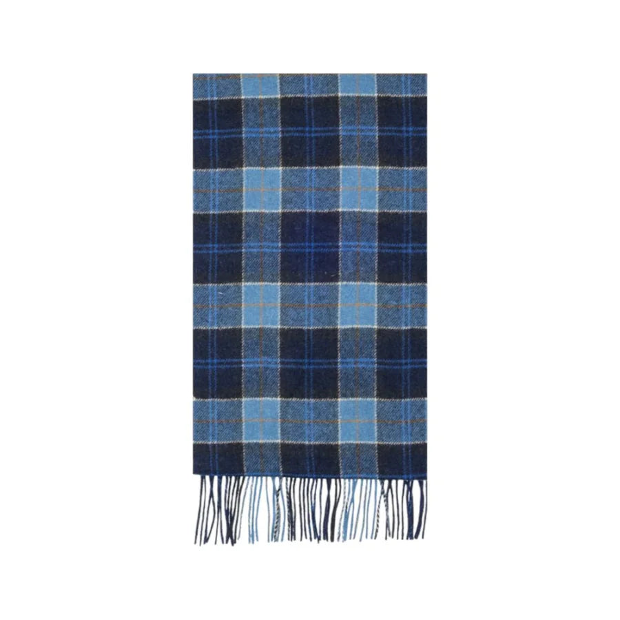 Barbour Blue Wool Scarf
