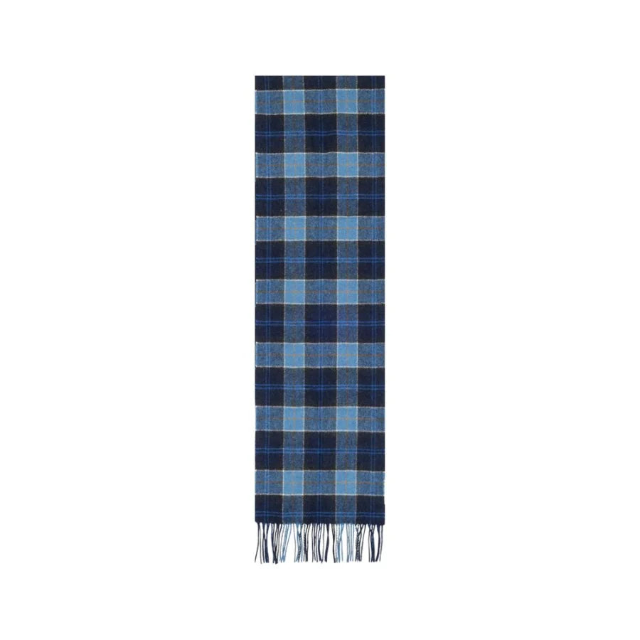 Barbour Blue Wool Scarf