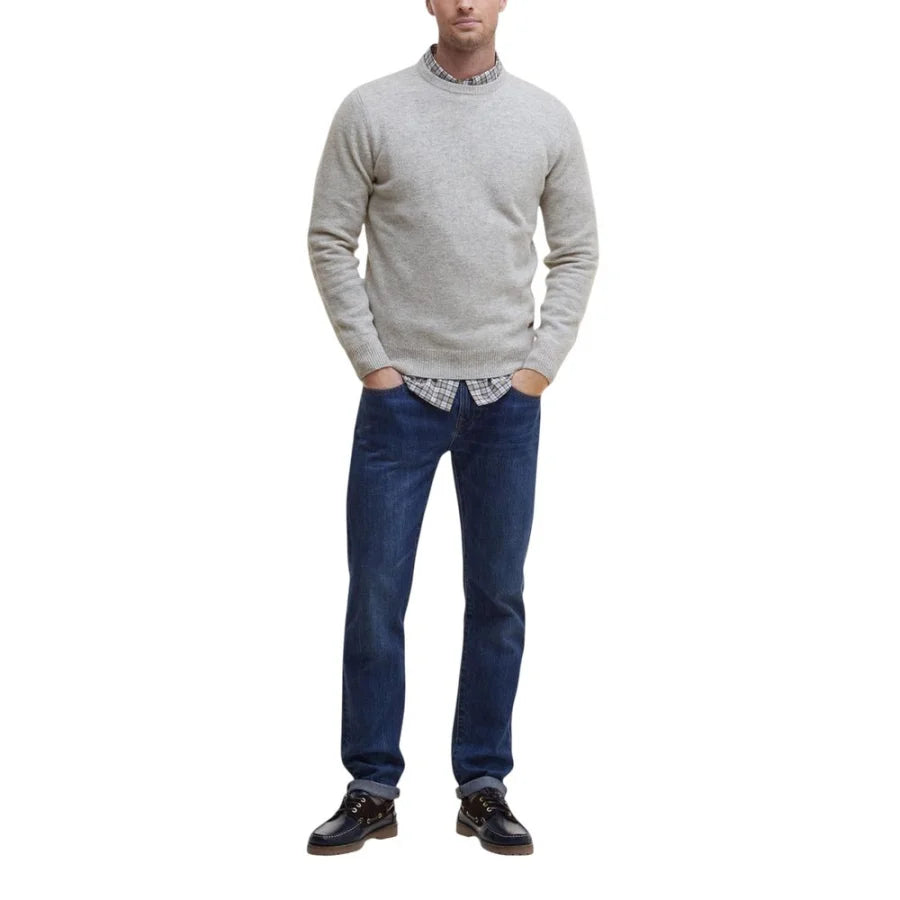 Barbour Gray Wool Sweatshirt