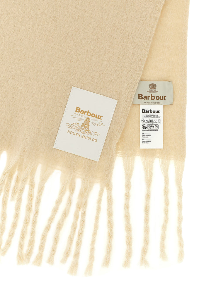 Barbour White Polyester Scarf