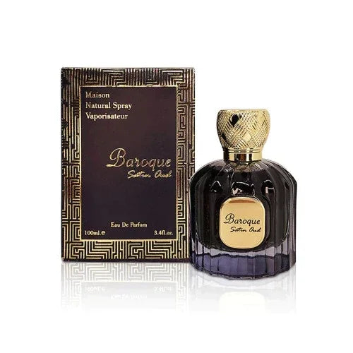Baroque Satin Oud Luxurious Mens Cologne with Pear and Jasmine Notes Men’s Lattafa
