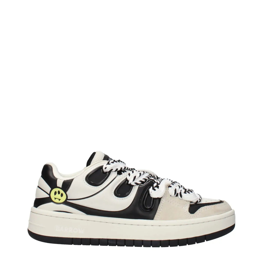 Barrow Beige Leather Sneakers