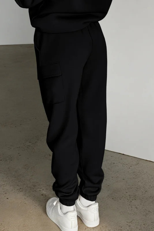 Active Pocketed Elastic Waist Pants Clothing bottoms Trendsi