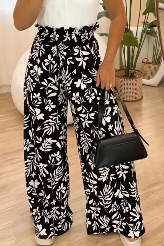 Sleek High Waist Leg Pants Full Size Fit Clothing bottoms Trendsi