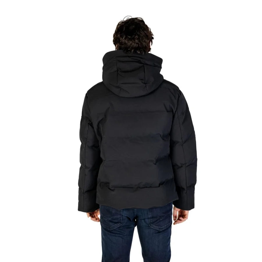 Replay Black Polyamide Coat