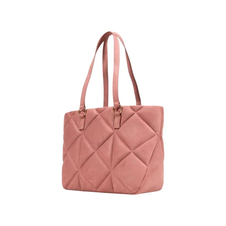 Love Moschino Pink Suede Leather Handbag