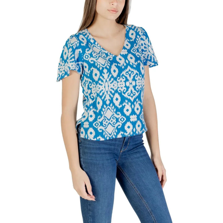 Vero Moda Blue Viscose Blouse