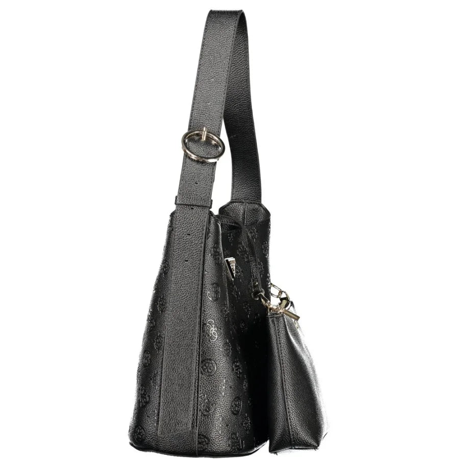 Guess Jeans ’Nero Poliuretano Woman Bucket Bag’