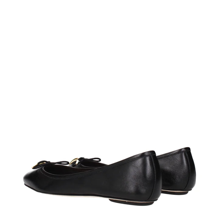 Chloé Black Leather Ballet Flats