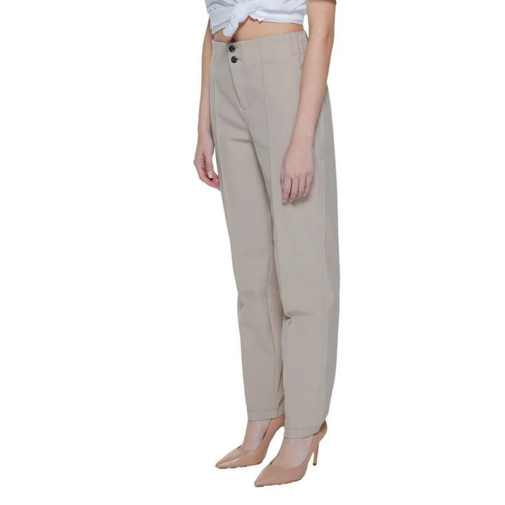Street One Beige Polyamide Cropped Pants