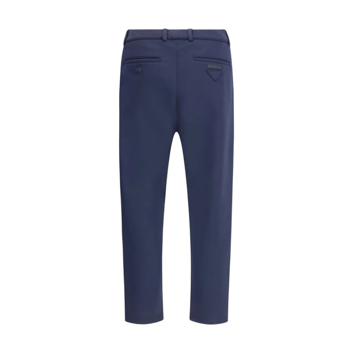 Prada Blue Polyester Casual Pants