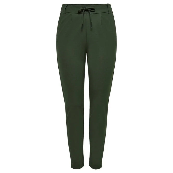 Only Green Viscose Casual Pants
